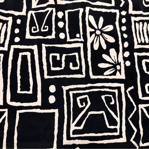 Vintage 90s Oversized Soft Michael Taylor Geometric Long Button Jacket Blazer S - Picture 6 of 11